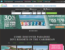 Tablet Screenshot of diviresorts.com